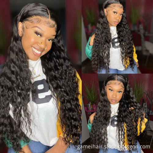 Raw Indian Virgin Straight Human Hair Hd Full 360 Lace Wig For Black Women Wholesale Full Transparent 360 Lace Wig Vendor